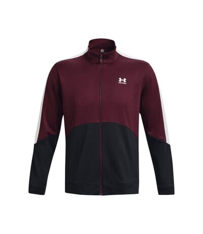 Mens Tricot Fashion Track Jacket Black Under Armour