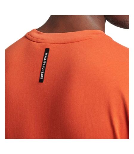 T-shirt Orange Homme Superdry Tech - S