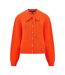 Womens/ladies Varli Puff Sleeve Cardigan Orange French Connection-3