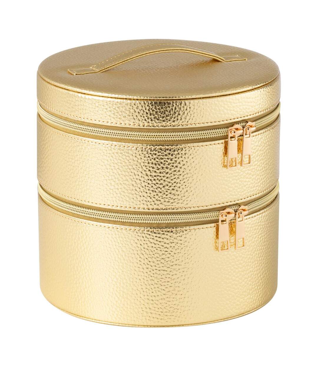 Boîte Ronde Pour Cosmétiques Ericka 19cm Or-1