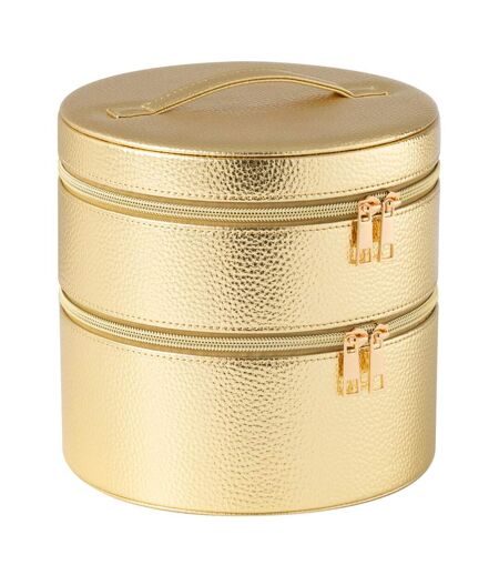 Boîte Ronde Pour Cosmétiques Ericka 19cm Or