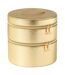 Boîte Ronde Pour Cosmétiques Ericka 19cm Or-1