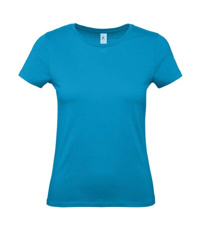 T-shirt #e150 femme bleu atoll B&C