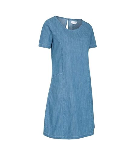 Womens/ladies Flora Casual Dress Denim Mountain Warehouse