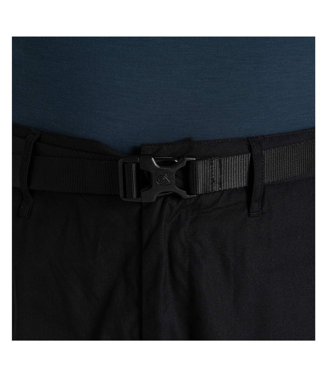 Pantalon Décontracté À Taille Haute Semi-élastiquée Kiwi Classic Homme Noir Craghoppers-4
