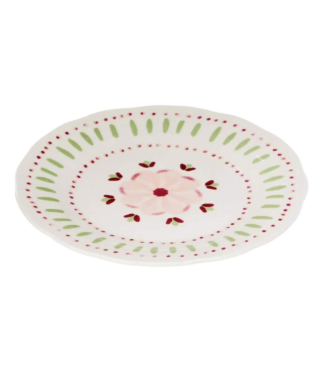 Lot de 6 Assiettes à Dessert Fleur de Rose 19cm Multicolore-2