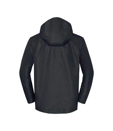Veste Unie À Capuche Ajustable Et Amovible Essential Homme Noir Russell