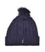 Bonnet femme à pompon et fil Lurex Pompon Aulp-1