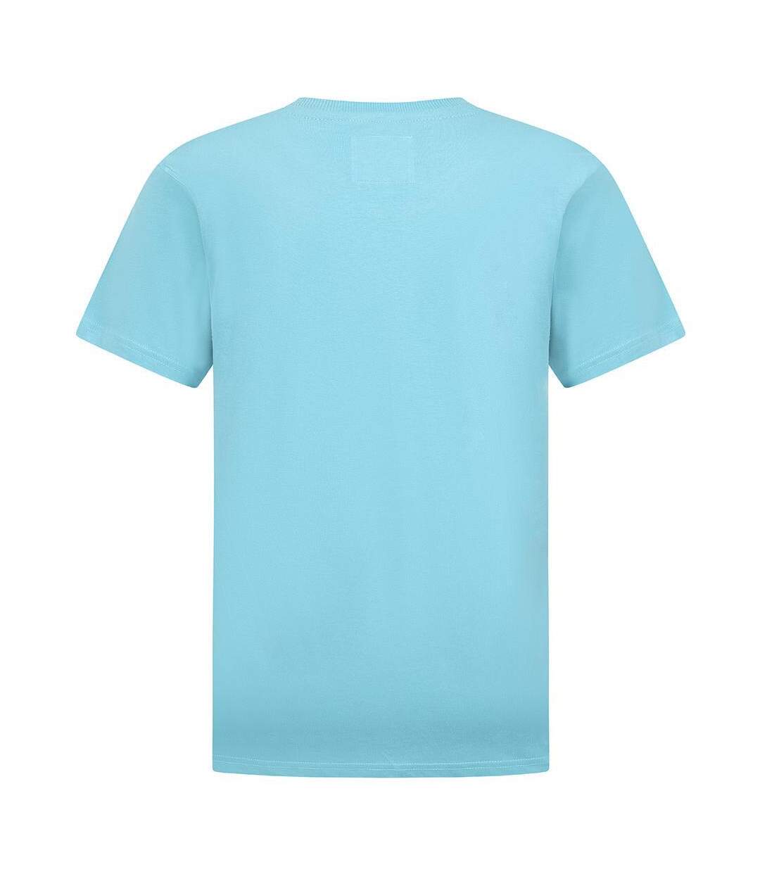 T-shirt Motif/style Imprimé Homme Turquoise Vif Lazy Jacks-3