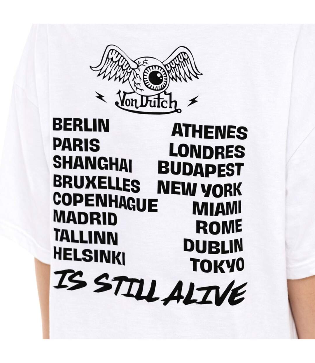 T-shirt femme oversize col rond print glitter devant et dos Vaness Vondutch-4