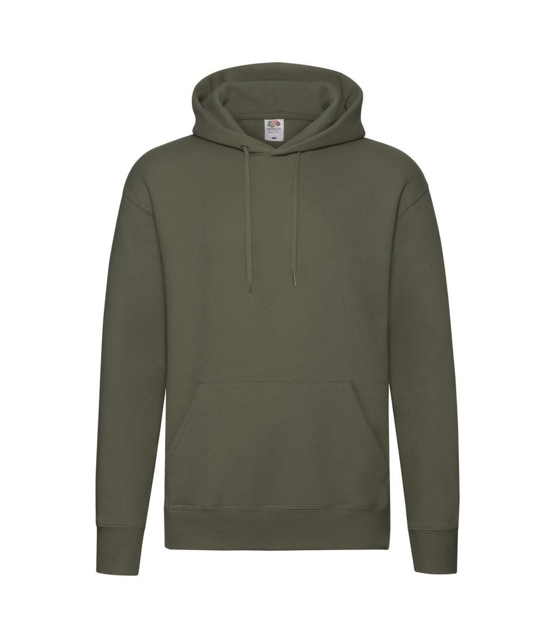 Sweat À Capuche Premium Homme Olive Classique Fruit Of The Loom-1