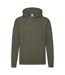 Sweat À Capuche Premium Homme Olive Classique Fruit Of The Loom-1