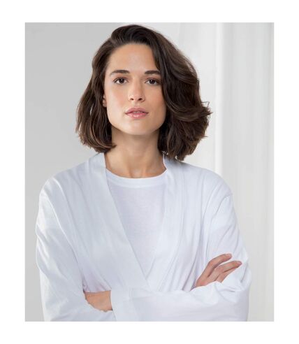 Towel City Womens/Ladies Wrap Bath Robe / Towel (180 GSM) (White)