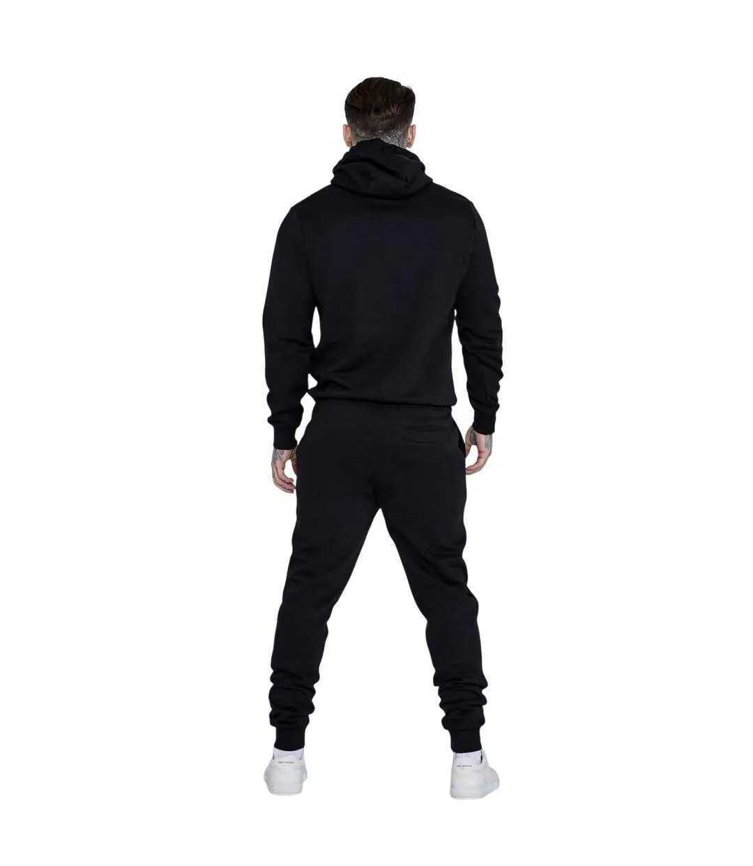 Mens Casual Hoodie Black SikSilk-3