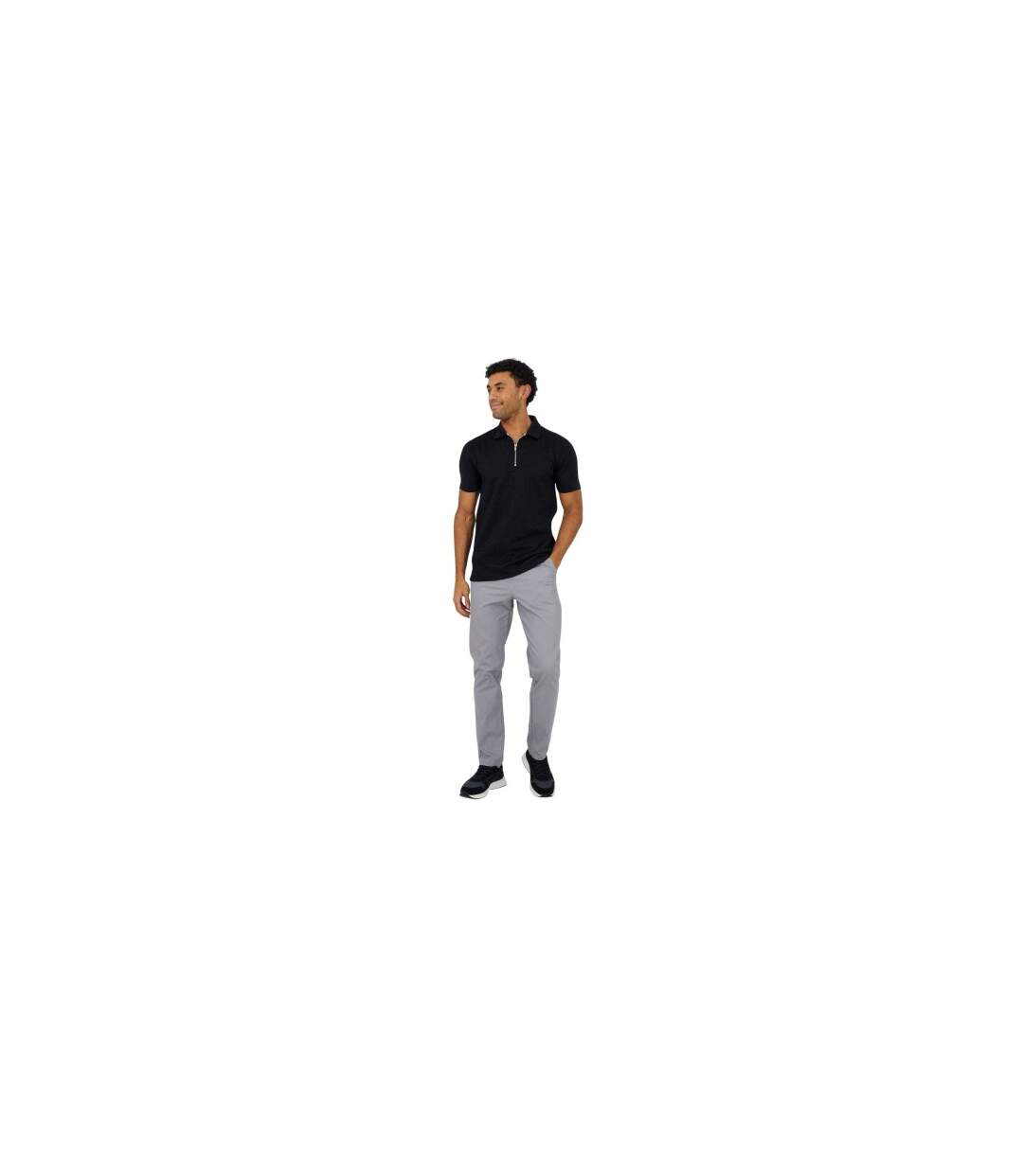 Polo Manches Courtes Homme Noir Vif Brave Soul-1