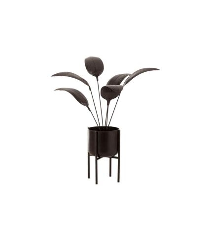 Décoration pour Plante Métal 103cm Marron Foncé