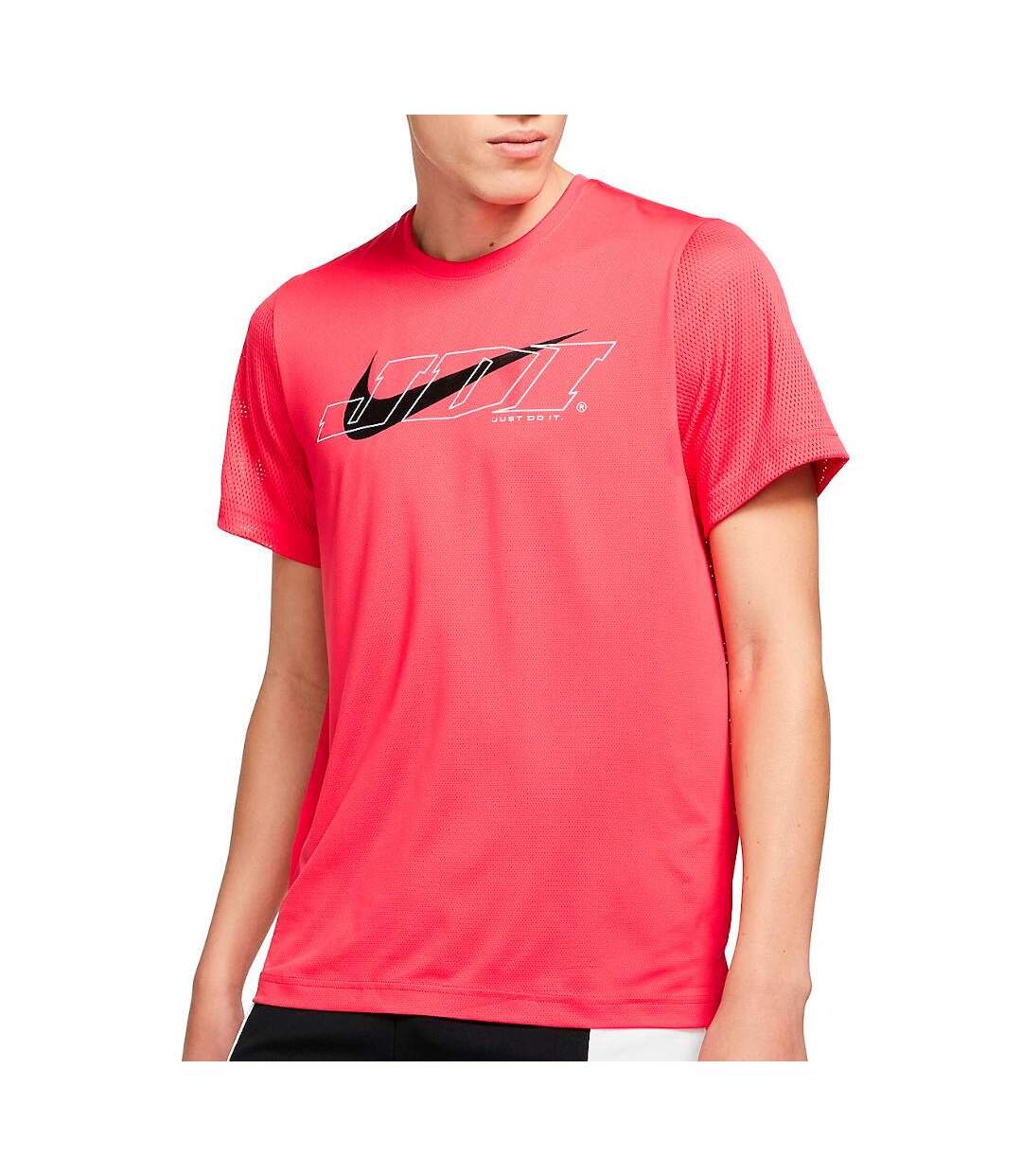 T-Shirt De Running Rouge Homme Nike Top SS SC - S-1