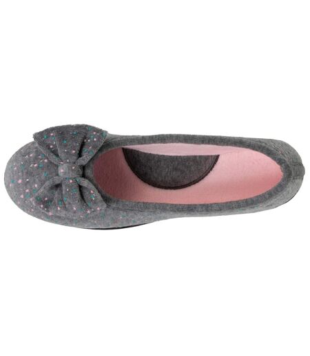 Isotoner Chaussons Ballerines femme souples, ultra confortables et légèrs, confort technologie everywear