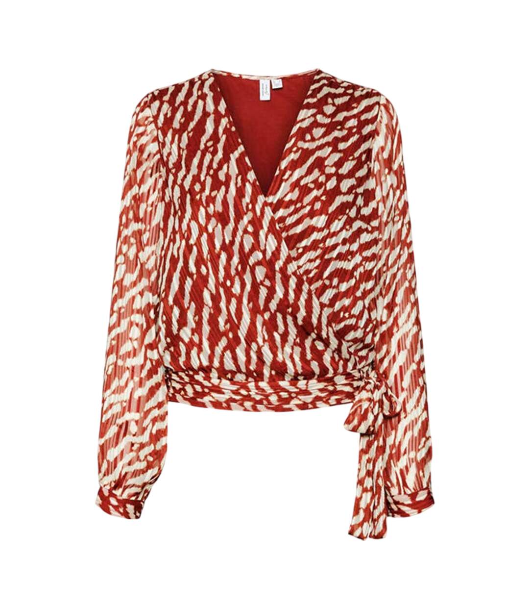 Haut Portefeuille Motif/style Imprimé Animal Femme Rouge Foncé Vero Moda-1