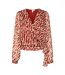 Haut Portefeuille Motif/style Imprimé Animal Femme Rouge Foncé Vero Moda-1