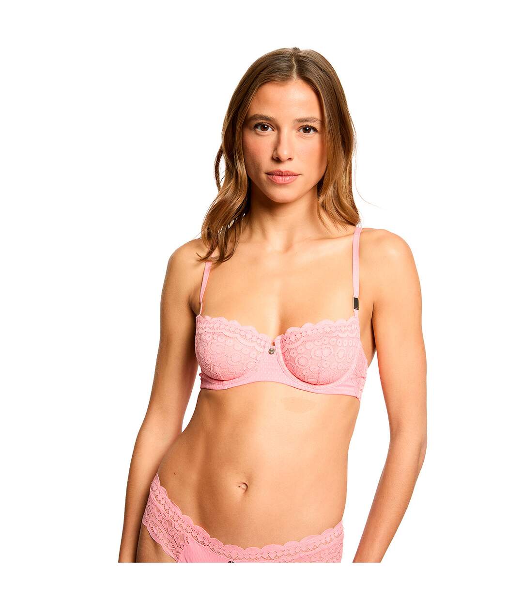 Soutien-gorge armatures rose Sandra-2