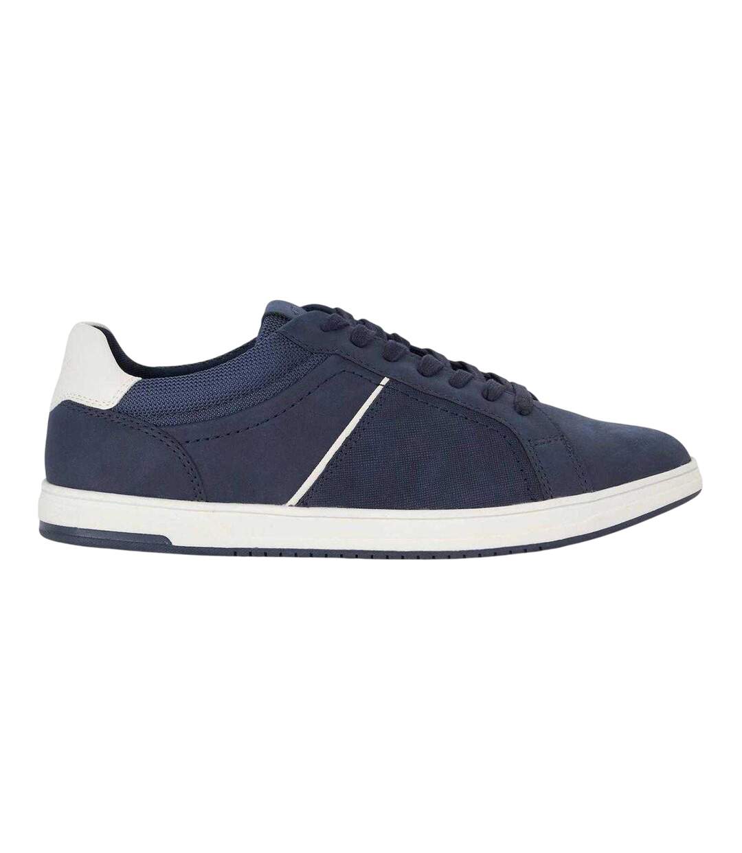Mens Tazzy Logo Trainers Navy Dune London-1