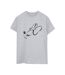 Disney Femmes/Ladies - Minnie Mouse - T-shirt boyfriend en coton avec le nez en l'air (Gris sportif) - UTBI48672-1