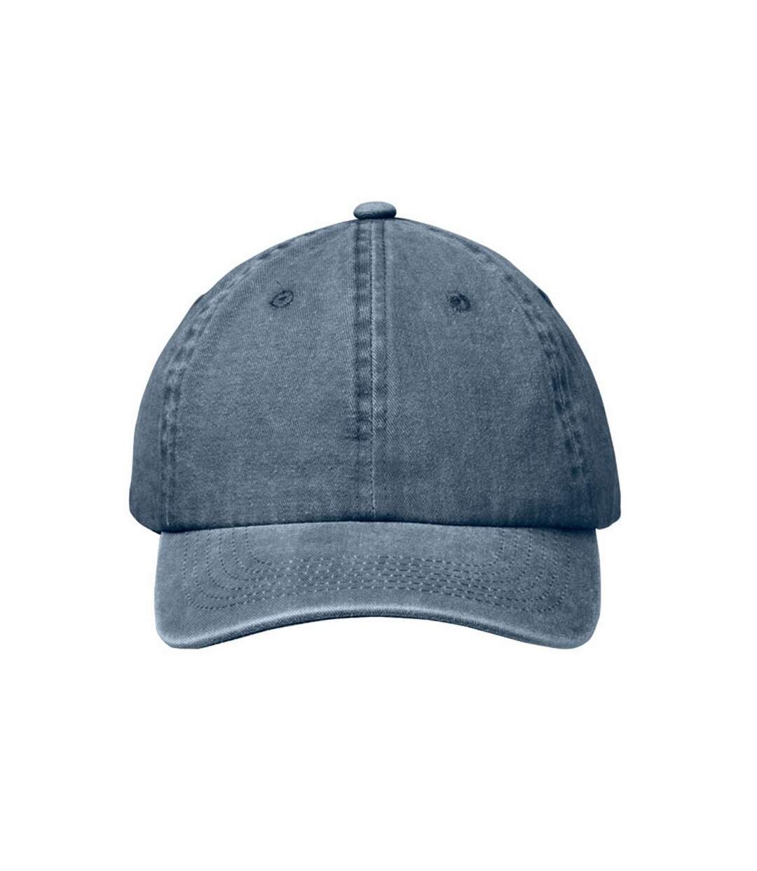 Unisex Adult Beau 6 Panel Baseball Cap Blue MidOcean-1