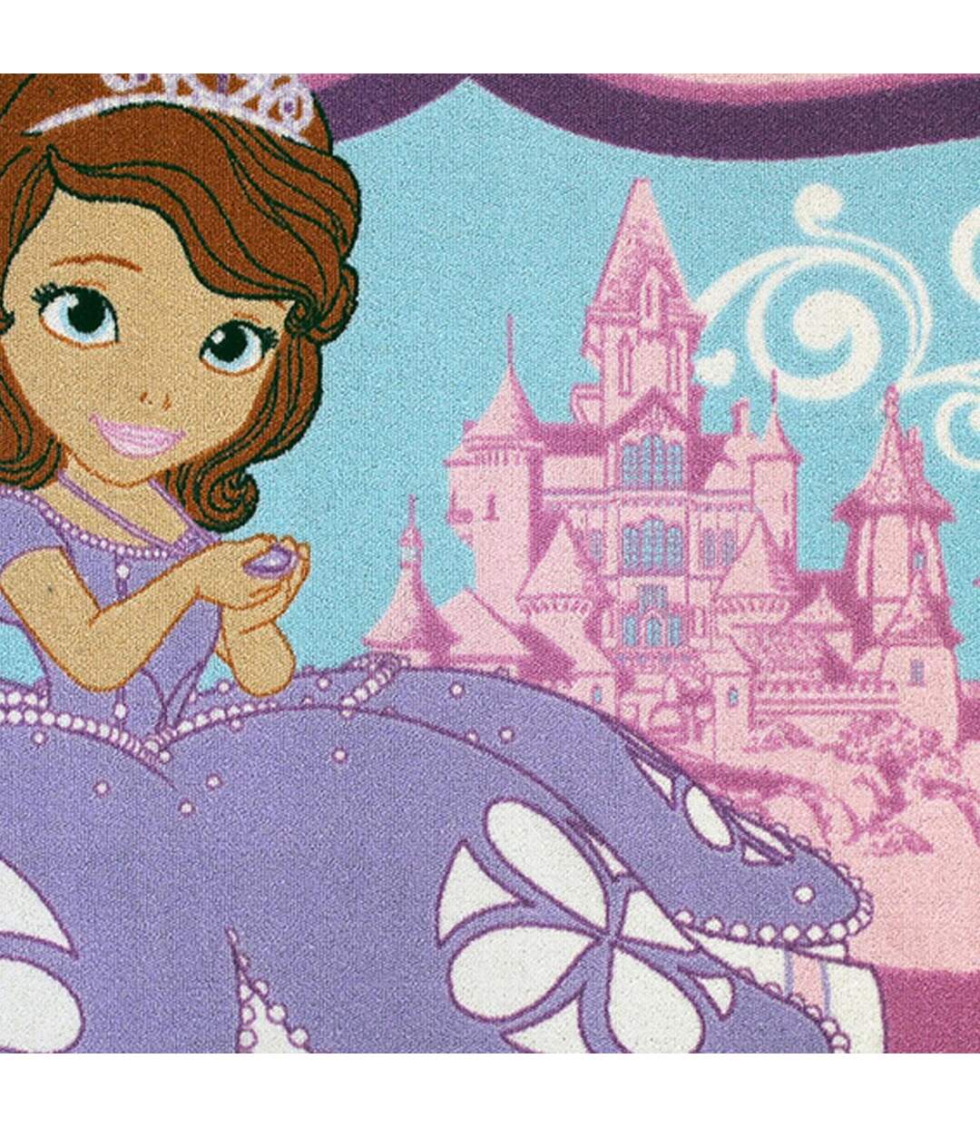 Tapis enfant tissé motif princesse SOFIA C