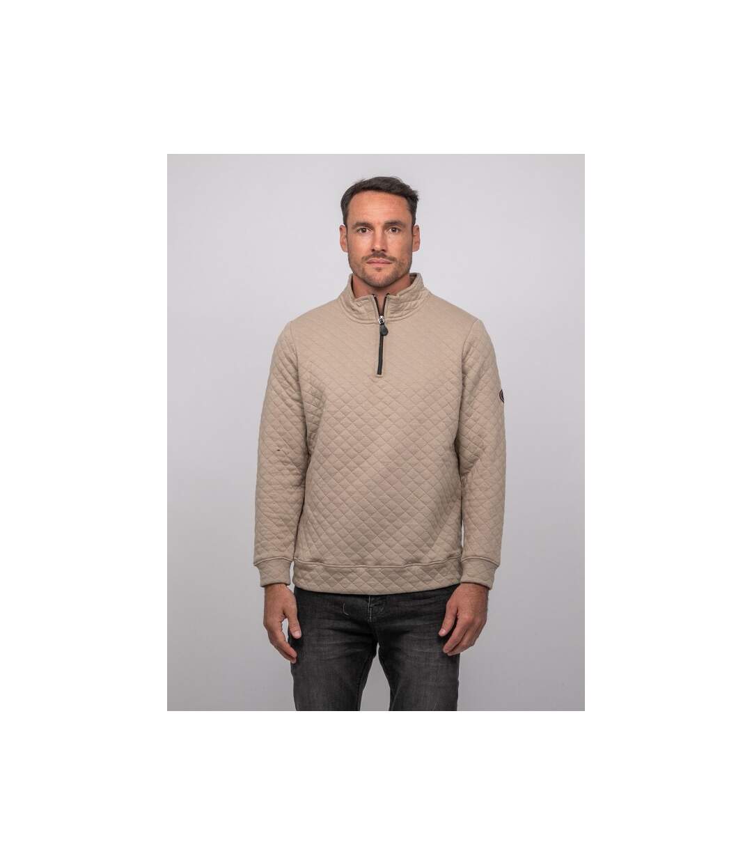 Sweat matelassé col montant zippé WORIBOU-1