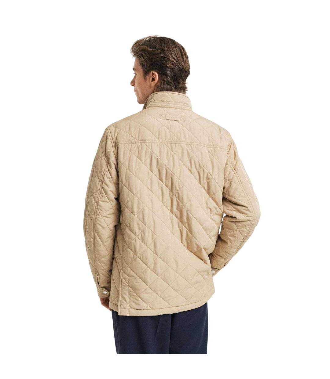 Mens Waterproof Regular Jacket Khaki Tone Gant-3