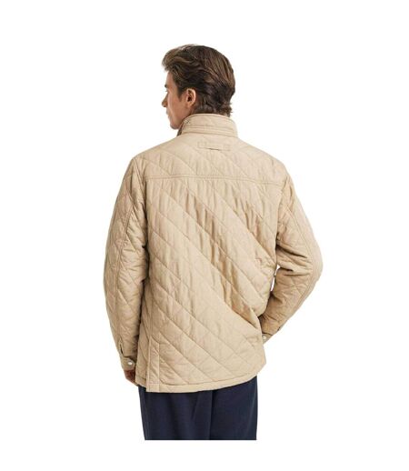 Mens Waterproof Regular Jacket Khaki Tone Gant