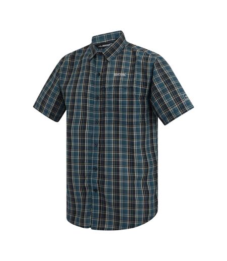 Chemise Manches Courtes Motif/style Triangle Mindano Homme Bleu Nuit Imprimé Regatta