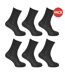 Pack of 6 Ladies/womens thermal viloft ankle socks  black Generic