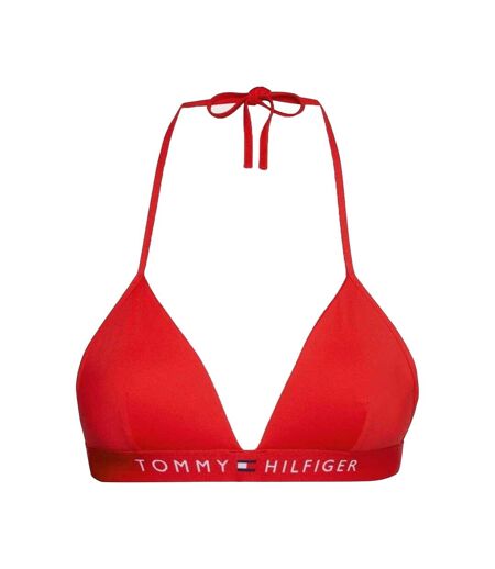 Haut De Maillot De Bain Motif/style Triangle Femme Rouge Primaire Tommy Hilfiger