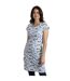 Womens/ladies Tallahassee Jersey Dress Washed Blue Weird Fish-3