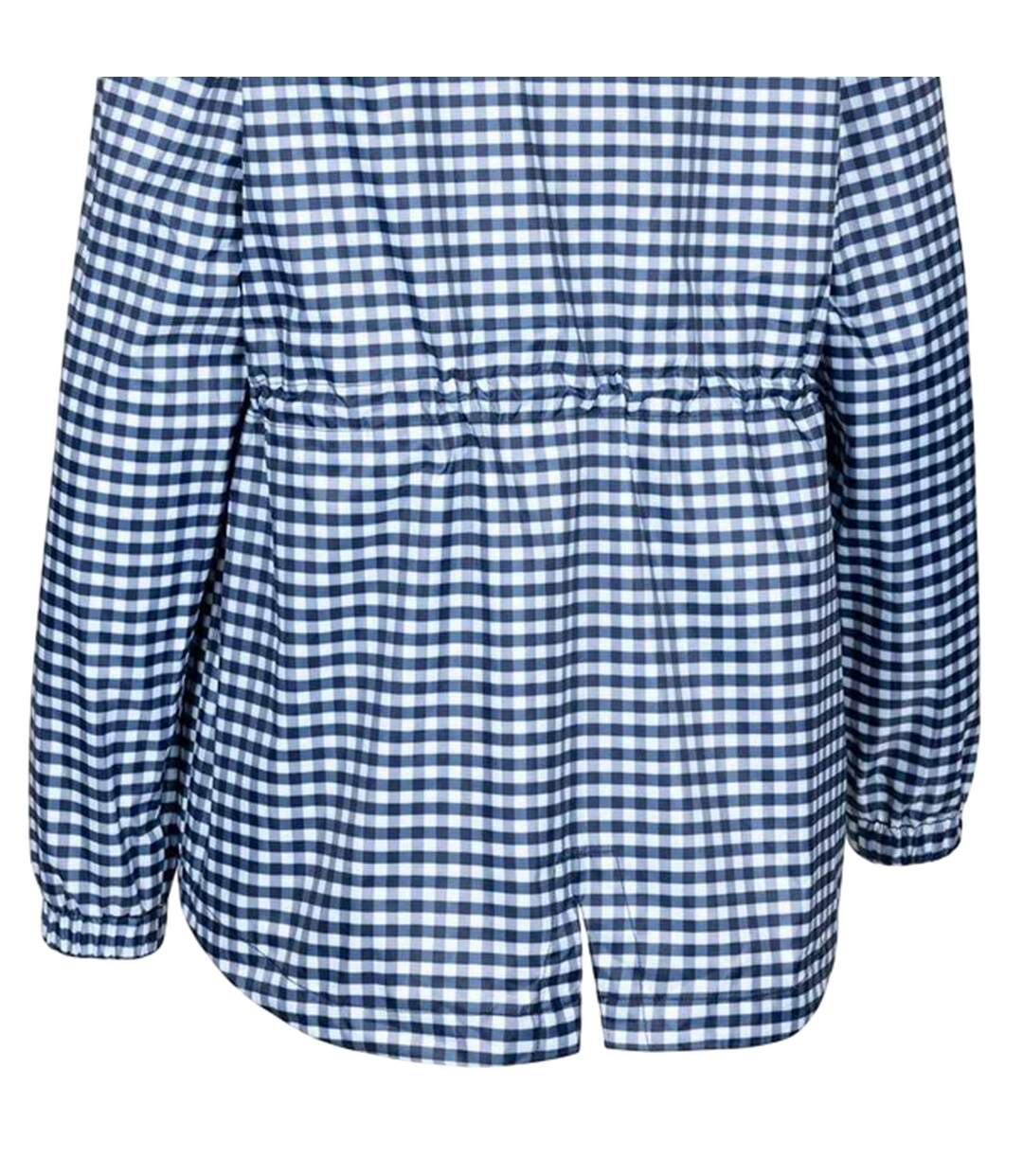 Imperméable À Capuche Ajustable Motif/style À Carreaux Niggle Femme Bleu Marine À Carreaux Trespass-3