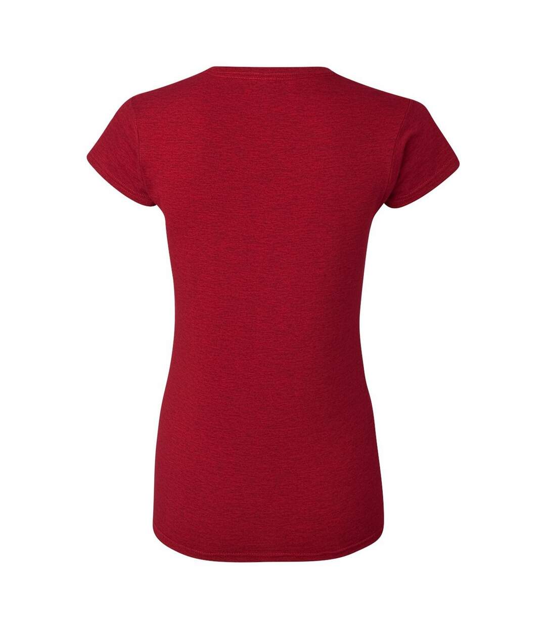 T-shirt Softstyle Femme Rouge Foncé Chiné Chiné Gildan-2