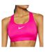 Brassière de Sport Rose Fuschia Femme Nike SWSH MED - M-1