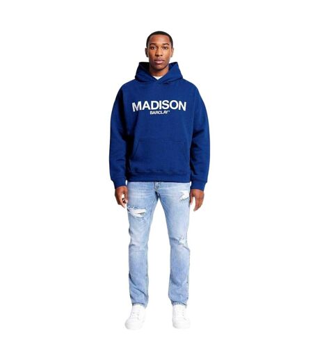 Mens Oversized Hoodie Indigo Blue Madison Barclay