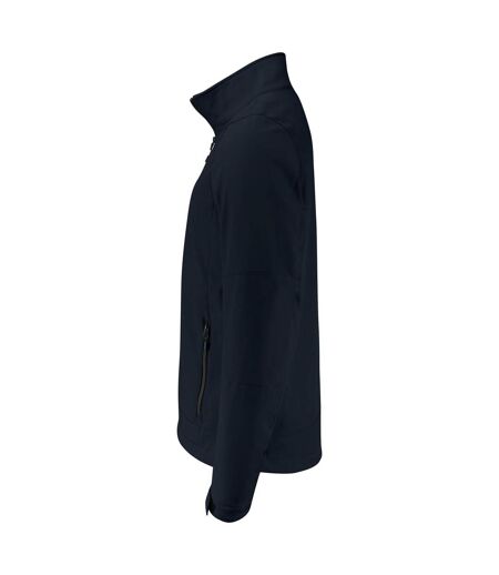 Mens Trial Soft Shell Jacket Dark Navy Printer
