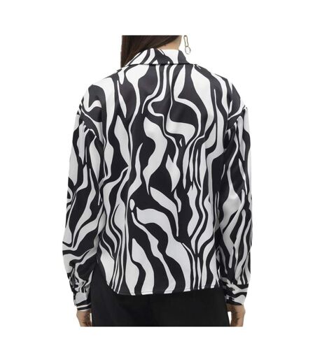 Chemise noire/blanche femme vero moda merle