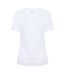 Womens/ladies Technical T-shirt White Head-2