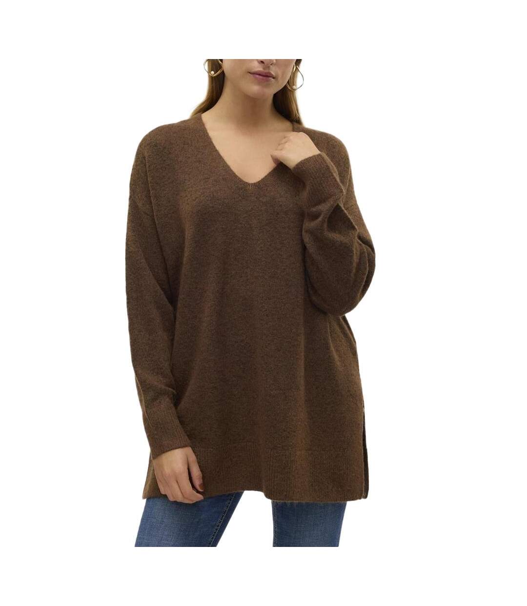 Pull Marron Femme Vero Moda Filuca - L-1