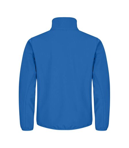 Mens Classic Soft Shell Jacket Royal Blue Clique