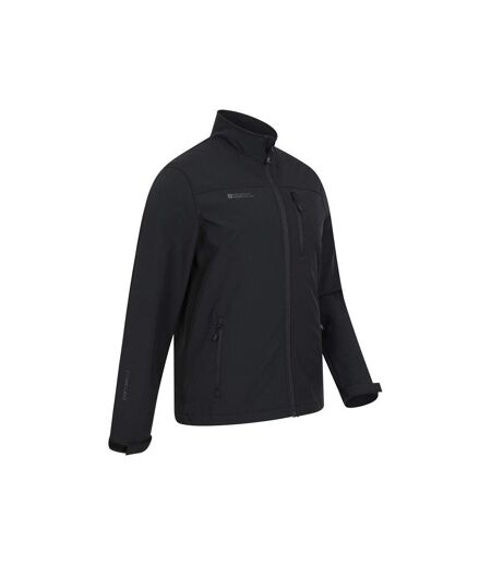 Mountain Warehouse Mens Grasmere Soft Shell Jacket (Black)