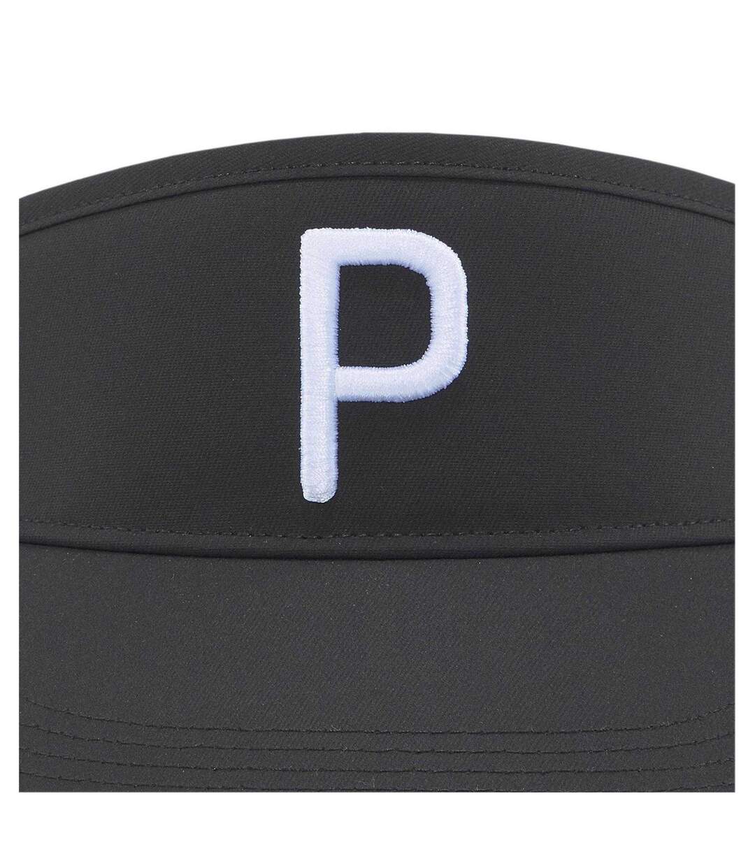 Embroidered Logo Golf Visor Black White Puma-3