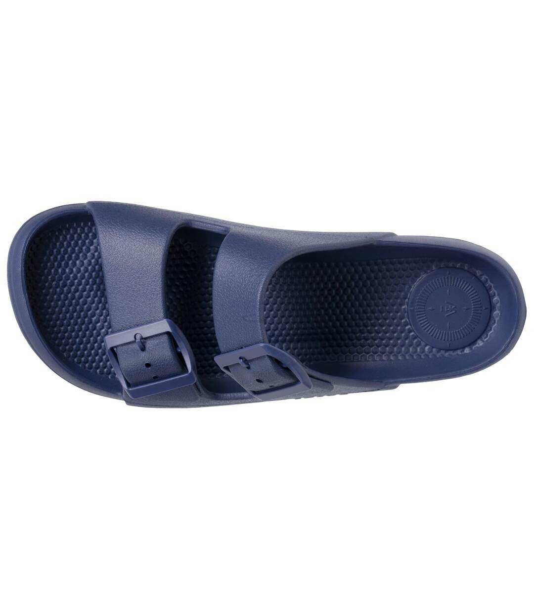 Isotoner Mules claquettes homme double bride, semelle confortable et légère, sandale de plage, piscine-3
