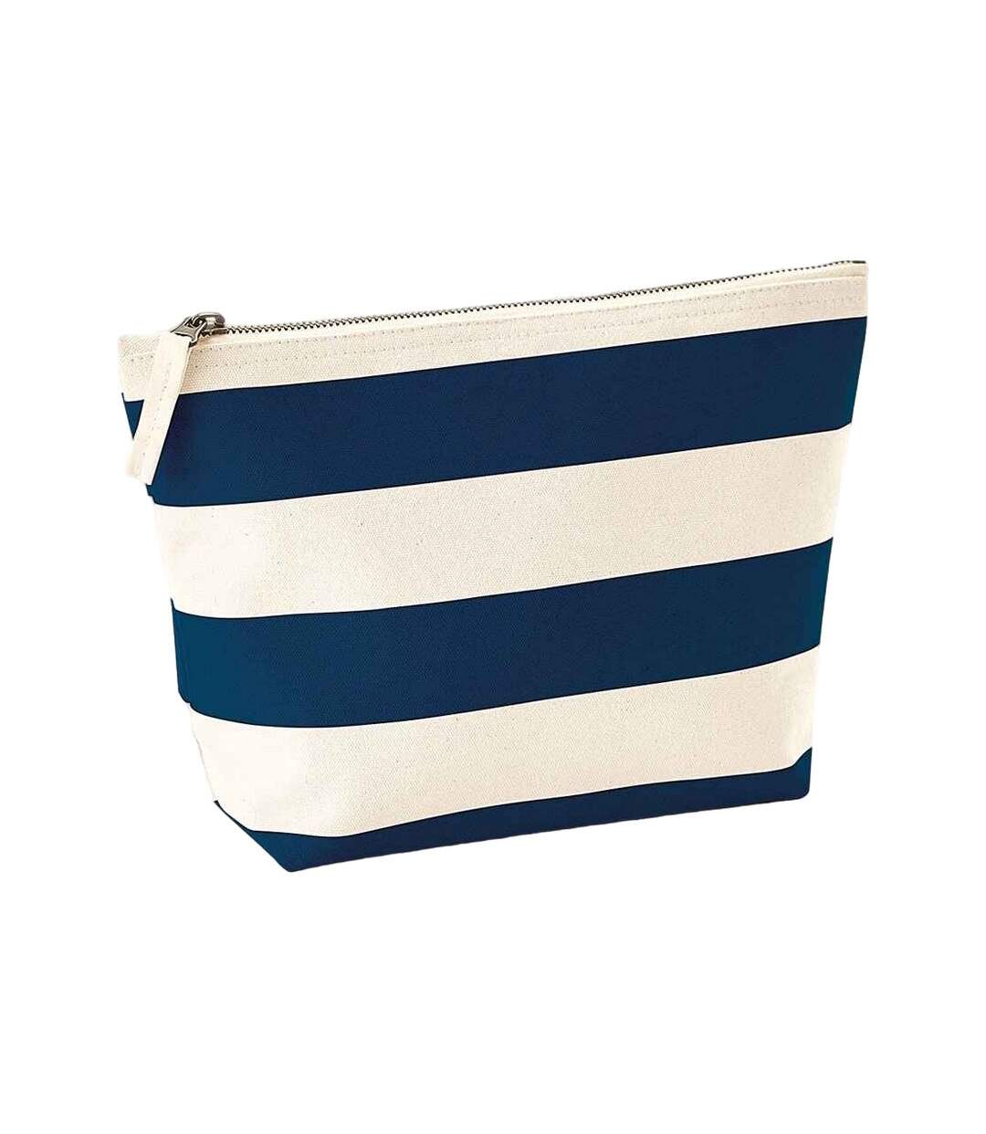 Sac à accessoires nautical taille unique beige pâle / bleu marine Westford Mill-1