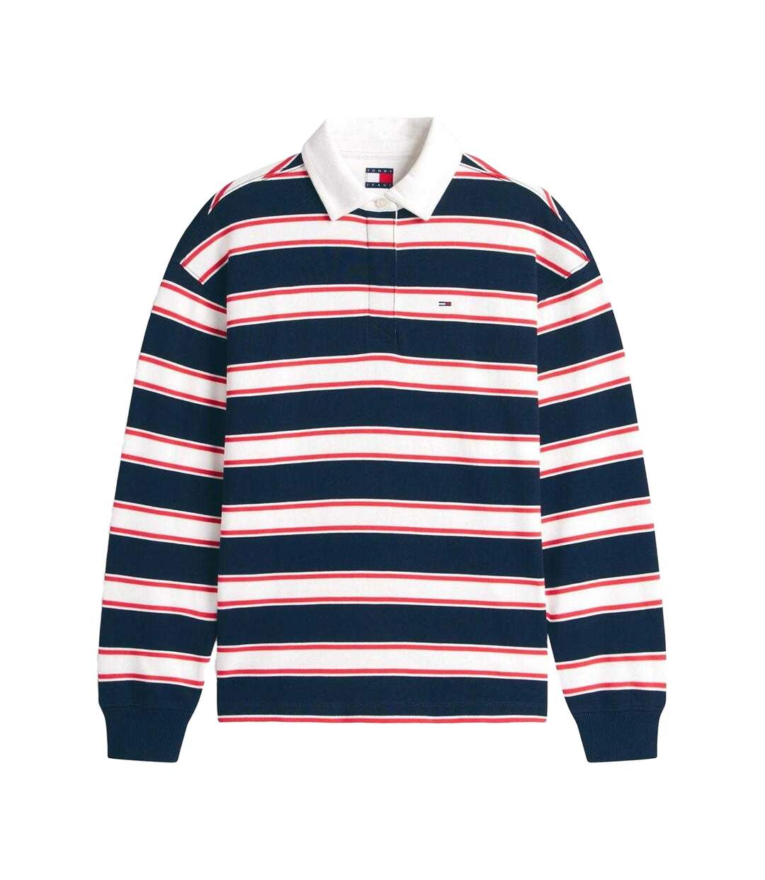 Sweat Rugby Motif/style À Rayures Femme Bleu Marine Foncé Tommy Jeans-2